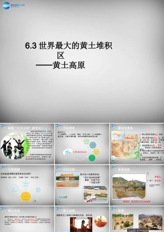 八年级地理下册 6.3《世界最大的黄土堆积区─黄土高原》课件 （新版）新人教版