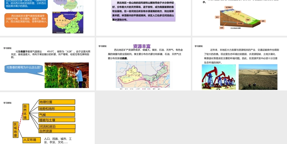八年级地理下册 6.3《西北地区》课件 （新版）粤教版-（新版）粤教版初中八年级下册地理课件
