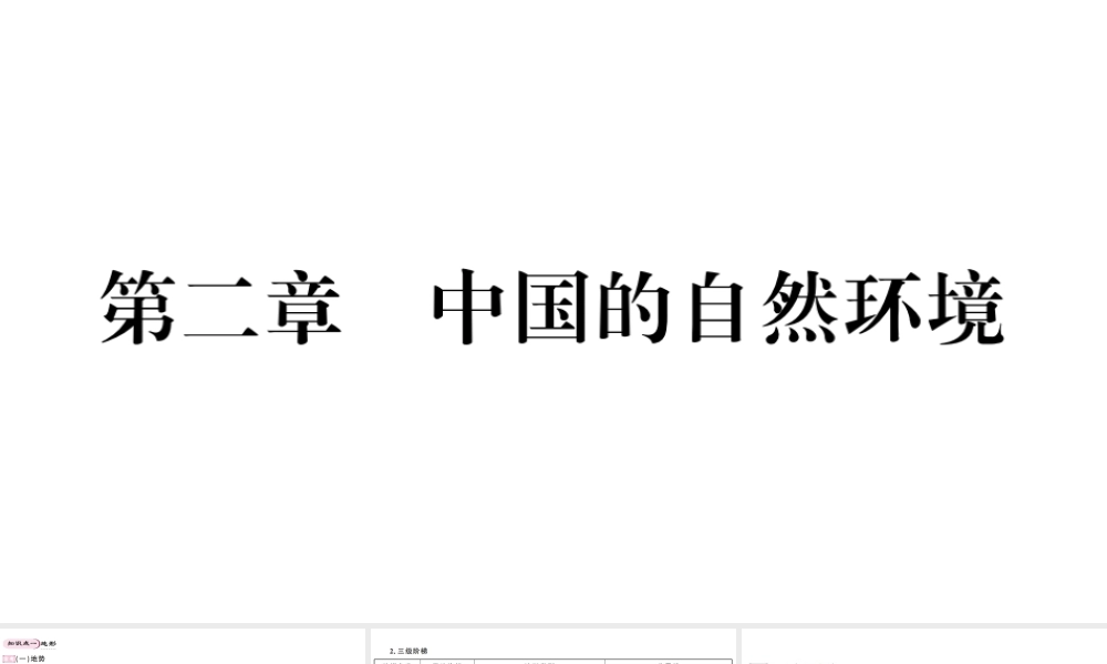 八年级地理上册 期末知识梳理 第二章 中国的自然环境习题课件 （新版）湘教版-（新版）湘教版初中八年级上册地理课件