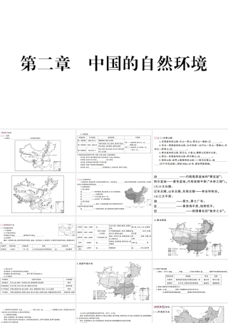 八年级地理上册 期末知识梳理 第二章 中国的自然环境习题课件 （新版）湘教版-（新版）湘教版初中八年级上册地理课件