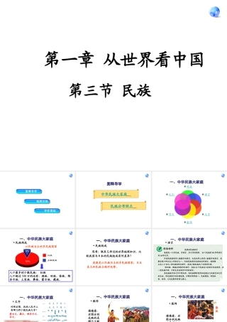 八年级地理上册 第一章 第三节《民族》课件3 （新版）新人教版-（新版）新人教版初中八年级上册地理课件