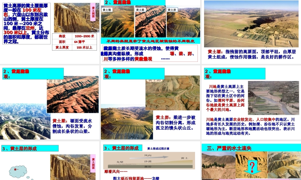 八年级地理下册 6.3世界上最大的黄土堆积区——黄土高原课件 （新版）新人教版-（新版）新人教版初中八年级下册地理课件