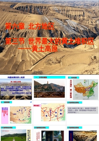 八年级地理下册 6.3世界上最大的黄土堆积区——黄土高原课件 （新版）新人教版-（新版）新人教版初中八年级下册地理课件