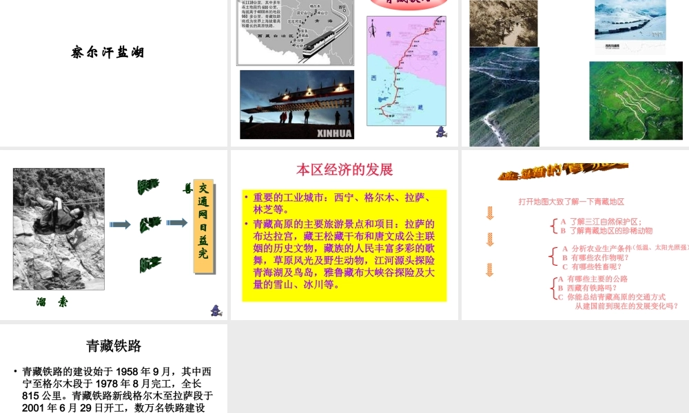 八年级地理上册 第四章 第三节 青藏地区和西北地区课件 湘教版