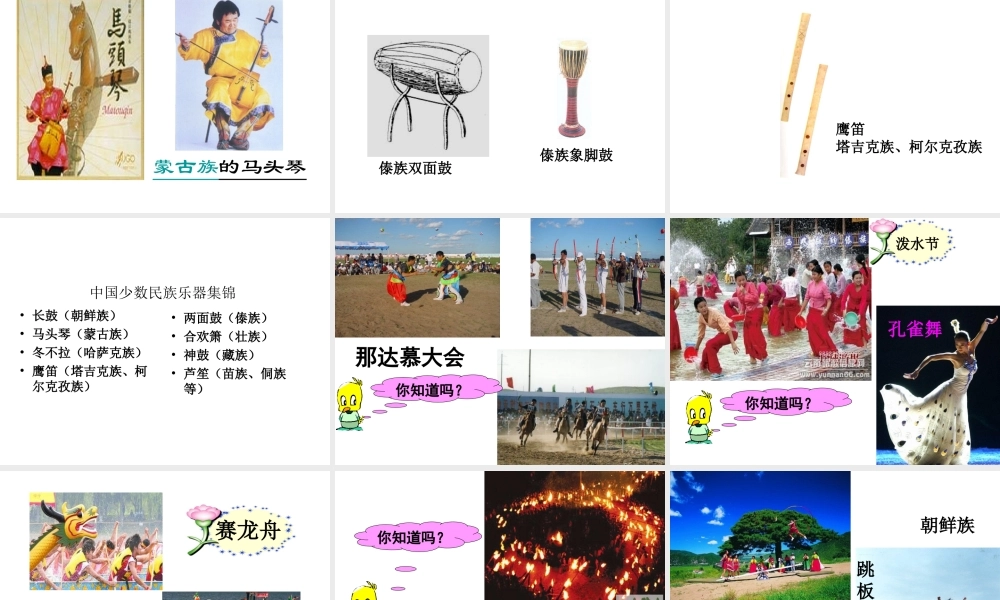 八年级地理上册 第一章 第四节 中国的民族课件 （新版）湘教版-（新版）湘教版初中八年级上册地理课件