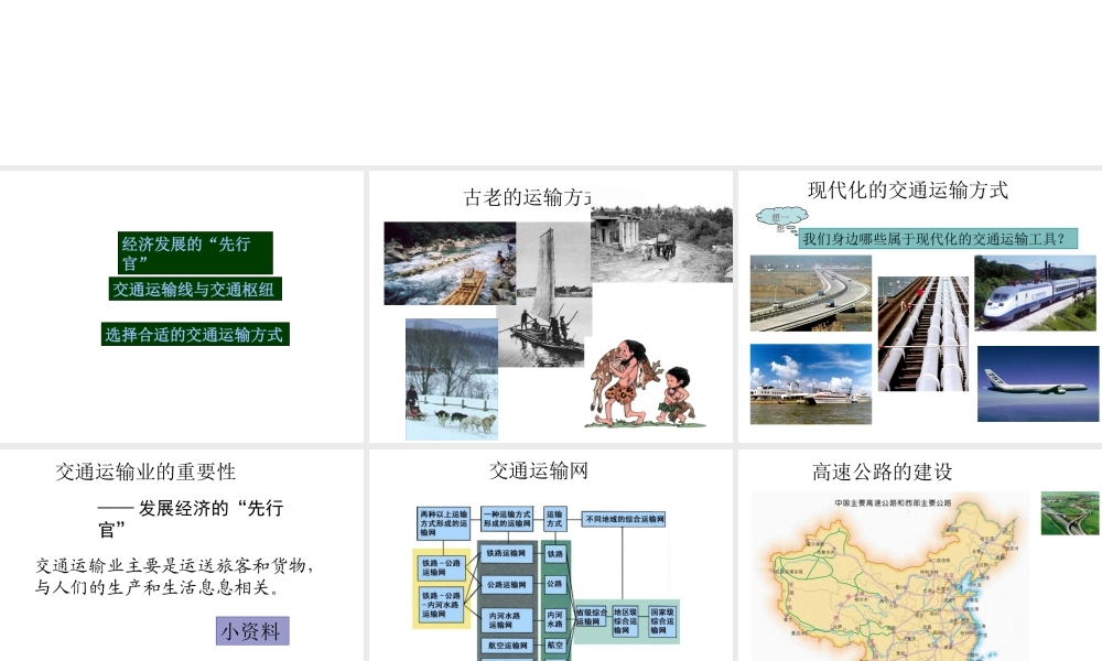 八年级地理上册 第四章 第三节 全面布局发展交通运输业课件 粤教版