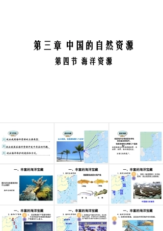 八年级地理上册 第三章 第四节 海洋资源课件 （新版）粤教版