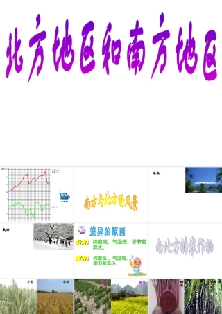 八年级地理下册 5.2 北方地区和南方地区课件 新人教版-新人教版初中八年级下册地理课件