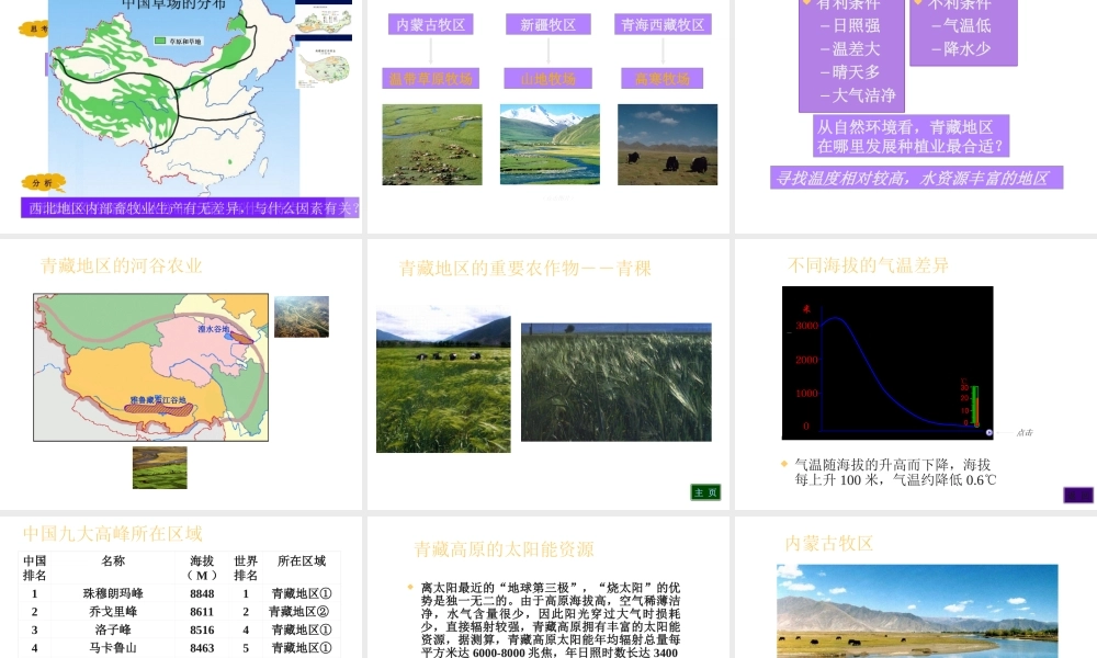 八年级地理下册 6.4 青藏地区课件1 （新版）粤教版-（新版）粤教版初中八年级下册地理课件