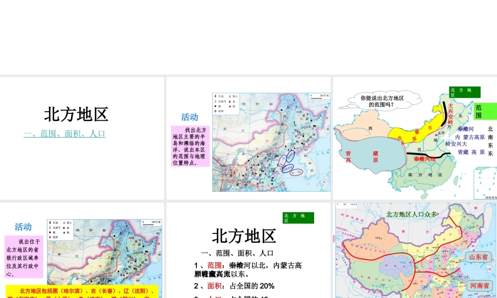 八年级地理下册 5.2 北方地区课件 湘教版-湘教版初中八年级下册地理课件