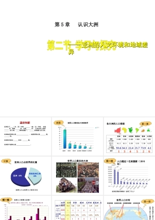 八年级地理下册 5.2 学习与探究-亚洲的人文环境和地域差异课件 （新版）中图版-（新版）中图版初中八年级下册地理课件