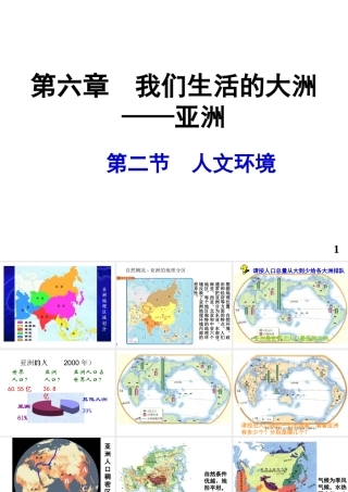 八年级地理下册 5.2 亚洲的人文环境课件 中图版-中图版初中八年级下册地理课件