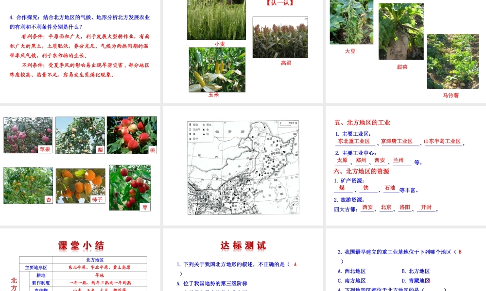 八年级地理下册 5.2.1 北方地区课件 （新版）湘教版