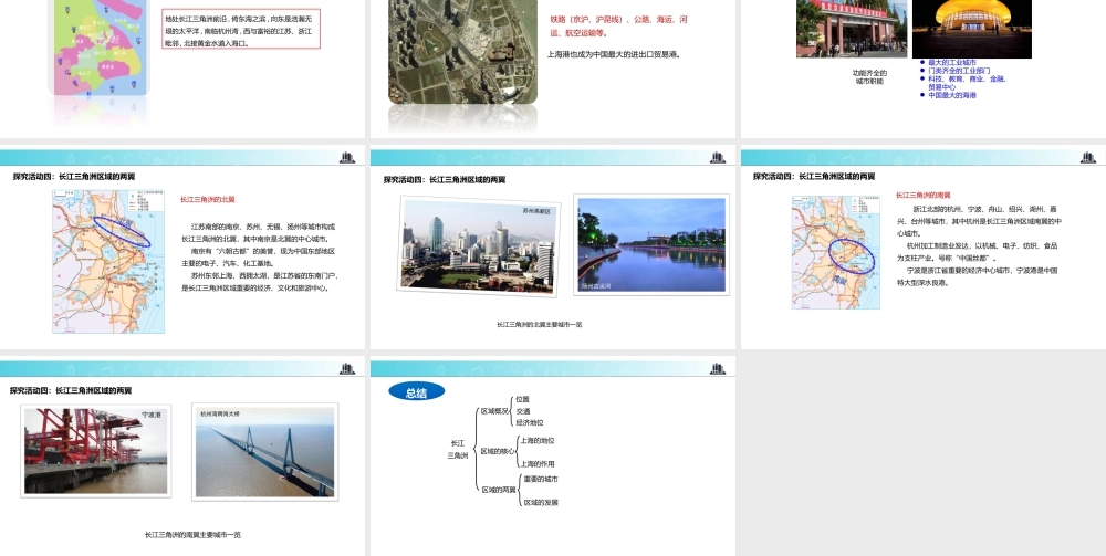 八年级地理下册 7.4长江三角洲区域的内外联系课件 （新版）湘教版-（新版）湘教版初中八年级下册地理课件