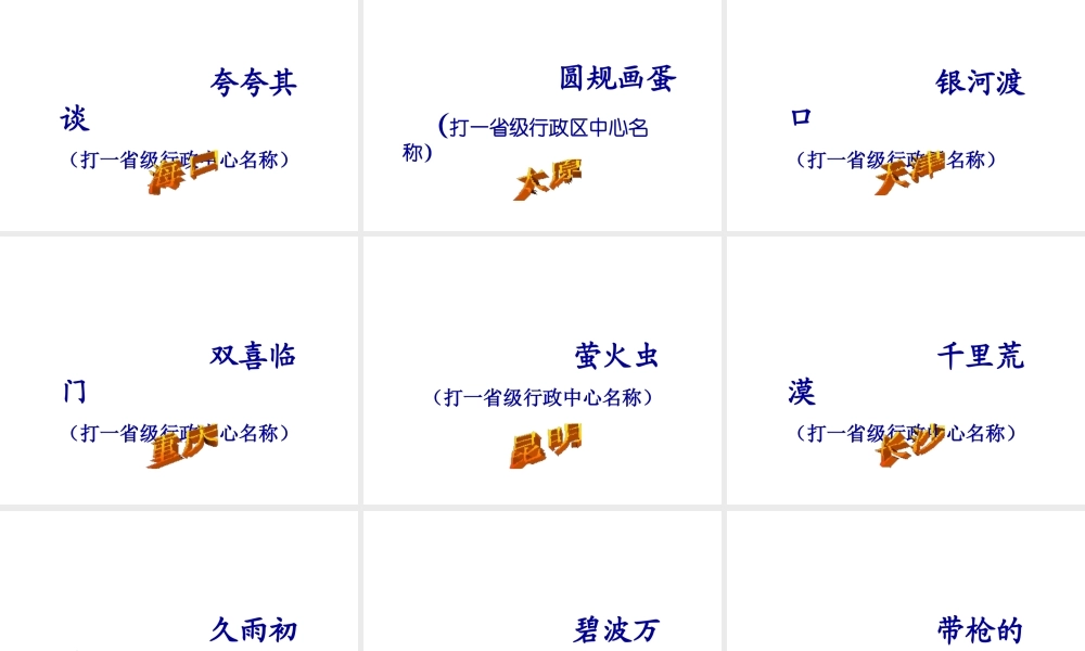 八年级地理上册 中国的疆域和环境复习课件 （新版）新人教版-（新版）新人教版初中八年级上册地理课件