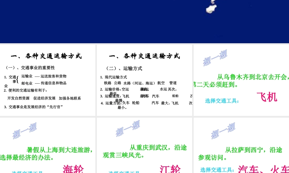 八年级地理上册 中国的交通课件 新人教版-新人教版初中八年级上册地理课件