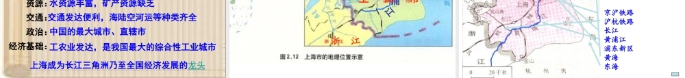 八年级地理下册 6.4 长江三角洲地区——城市密集的区域课件 晋教版-人教版初中八年级下册地理课件