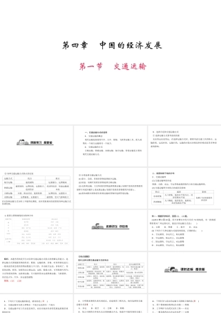 八年级地理上册 第四章 第一节 交通运输习题课件 （新版）新人教版-（新版）新人教版初中八年级上册地理课件