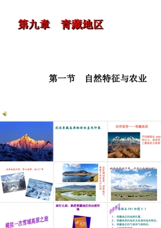 八年级地理下册 第九章 第一节 自然特征与农业教学课件 （新版）新人教版-（新版）新人教版初中八年级下册地理课件