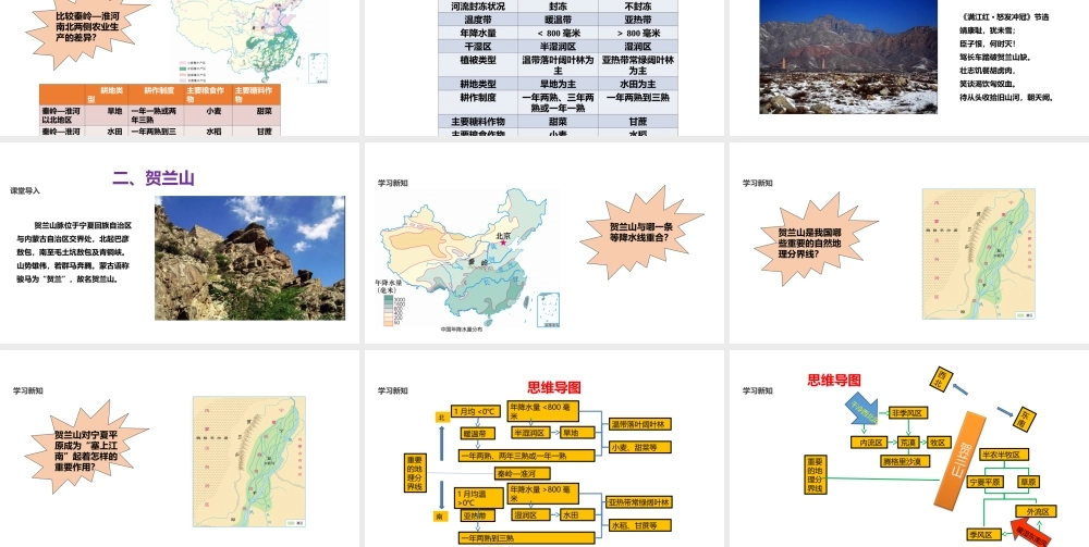 八年级地理下册 5.2《重要的地理分界线》课件 （新版）粤教版-（新版）粤教版初中八年级下册地理课件