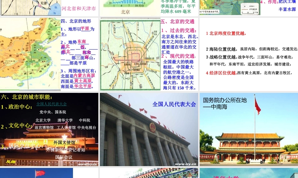 八年级地理下册 6.4 祖国的首都--北京课件 （新版）新人教版-（新版）新人教版初中八年级下册地理课件