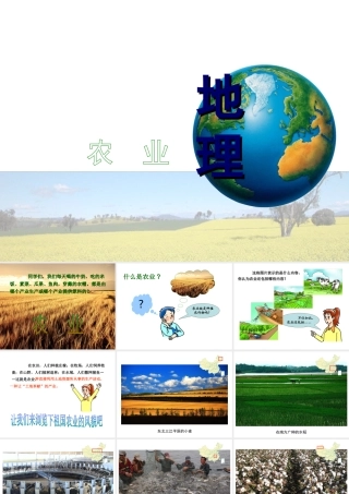 八年级地理上册 第四章 第一节 农业课件 （新版）湘教版