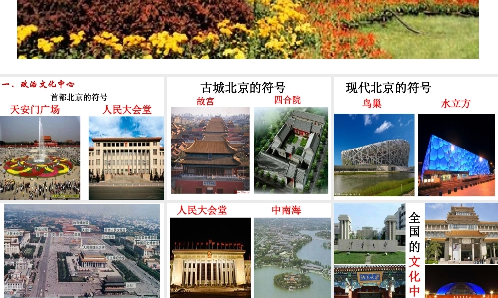 八年级地理下册 6.4 祖国的首都—北京课件 （新版）新人教版