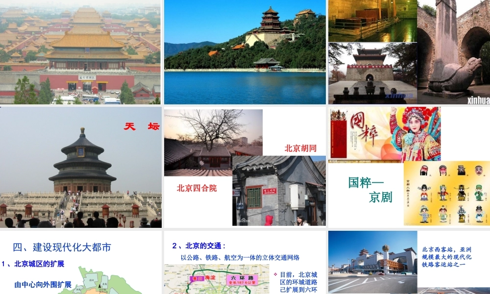 八年级地理下册 6.4 祖国的首都—北京课件1 （新版）新人教版-（新版）新人教版初中八年级下册地理课件