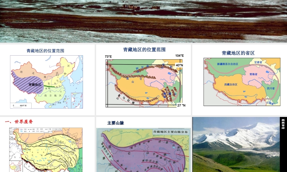 八年级地理下册 8.9 青藏地区自然特征与农业课件 （新版）新人教版