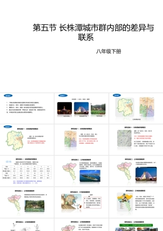 八年级地理下册 7.5 长株潭城市群内部的差异与联系课件2 （新版）湘教版-（新版）湘教版初中八年级下册地理课件
