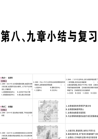 八年级地理下册 第九章 建设永续发展的美丽中国小结与复习习题课件 （新版）湘教版-（新版）湘教版初中八年级下册地理课件