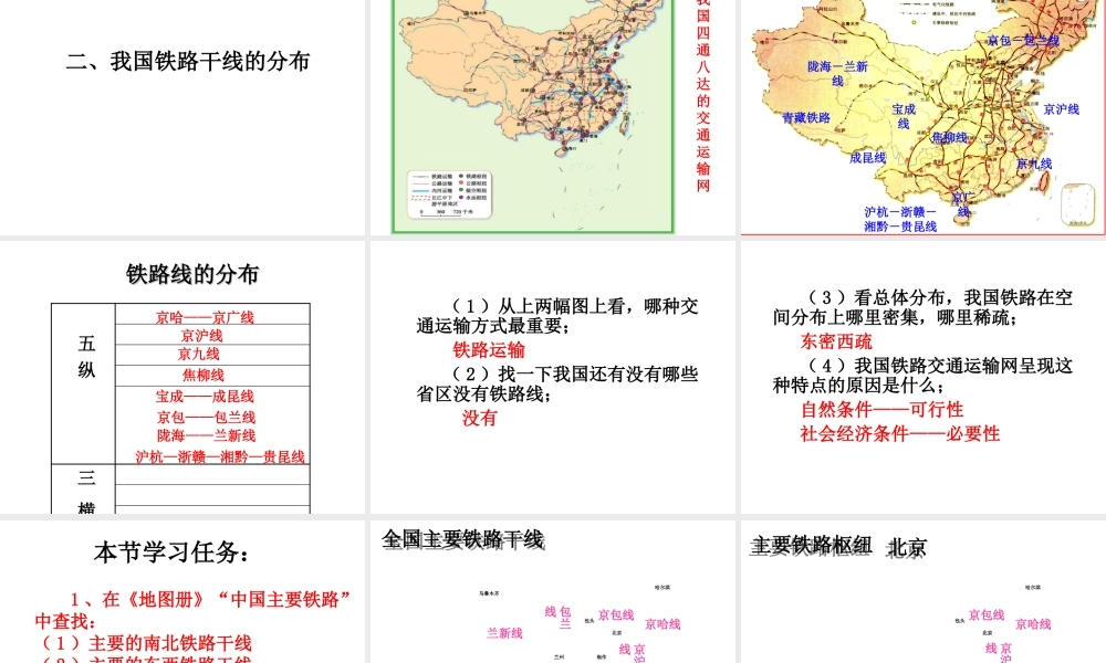 八年级地理上册 第四章 第一节《交通运输》课件1 （新版）新人教版