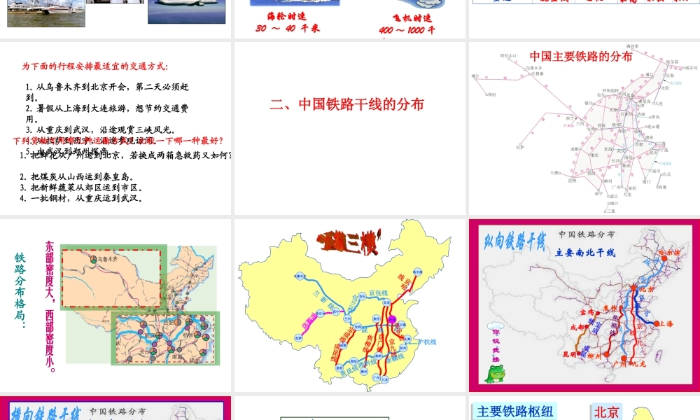 八年级地理上册 第四章 第一节《交通运输》课件2 （新版）新人教版-（新版）新人教版初中八年级上册地理课件