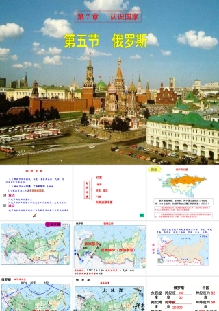 八年级地理下册 7.5《俄罗斯》课件2 中图版-中图版初中八年级下册地理课件