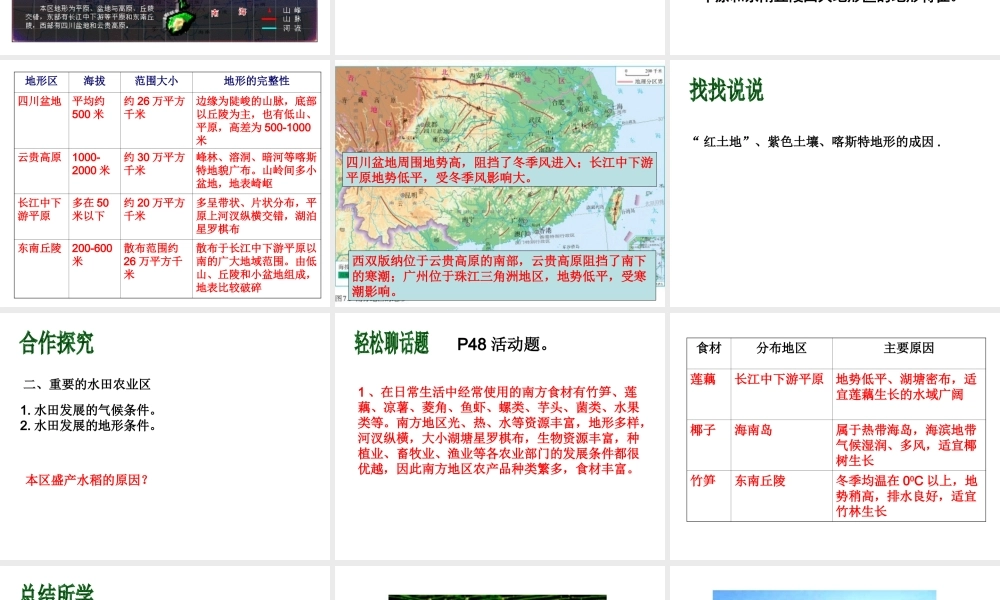 八年级地理下册 第七章 第1节 自然特征与农业课件（2）（新版）新人教版-（新版）新人教版初中八年级下册地理课件