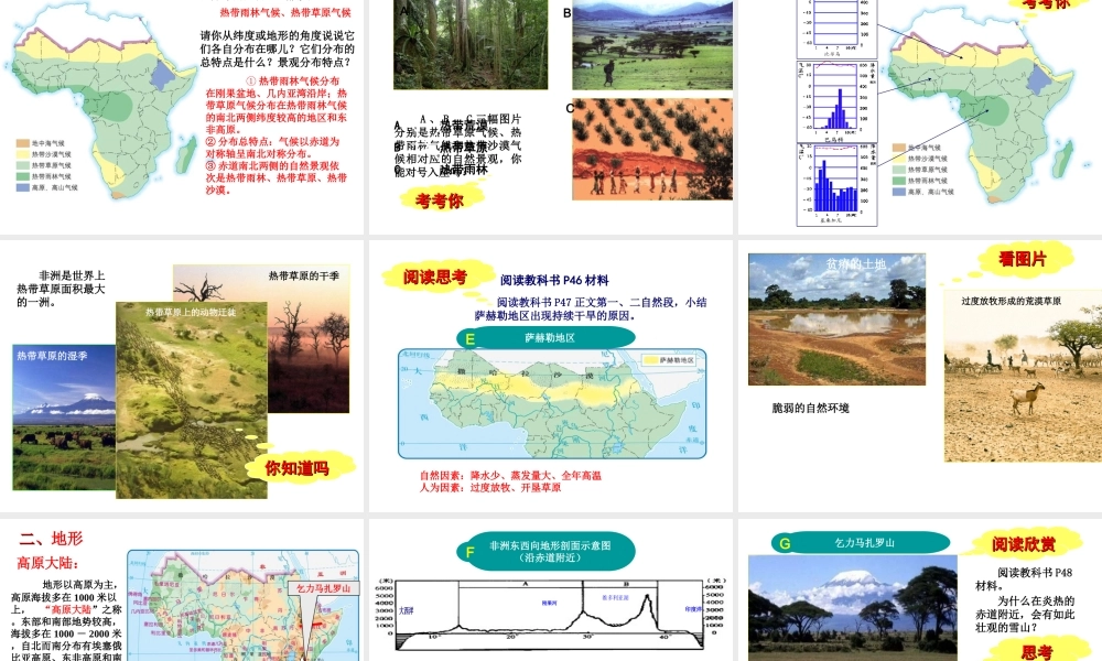 八年级地理下册 6.4《撒哈拉以南的非洲》课件1 中图版-中图版初中八年级下册地理课件