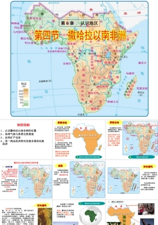 八年级地理下册 6.4《撒哈拉以南的非洲》课件1 中图版-中图版初中八年级下册地理课件