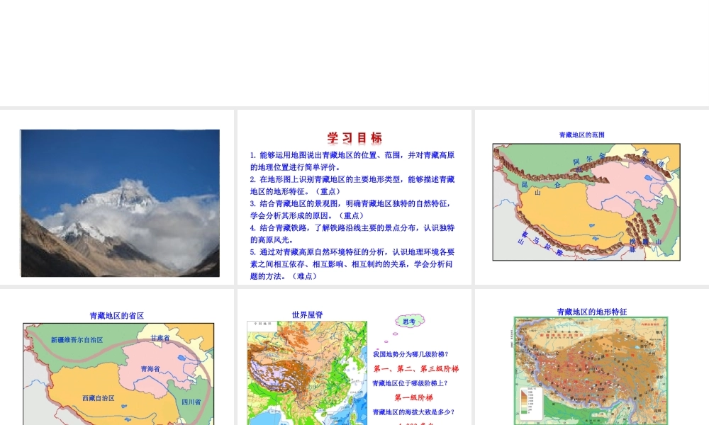 八年级地理下册 9.1自然特征与农业（世界屋脊）课件 （新版）新人教版-（新版）新人教版初中八年级下册地理课件