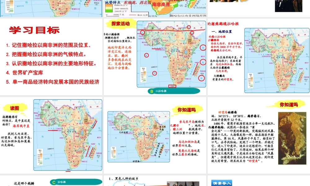 八年级地理下册 6.4《撒哈拉以南的非洲》课件2 中图版-中图版初中八年级下册地理课件