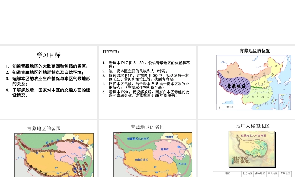 八年级地理下册 5.3 西北地区和青藏地区（第2课时 青藏地区）课件 （新版）湘教版-（新版）湘教版初中八年级下册地理课件