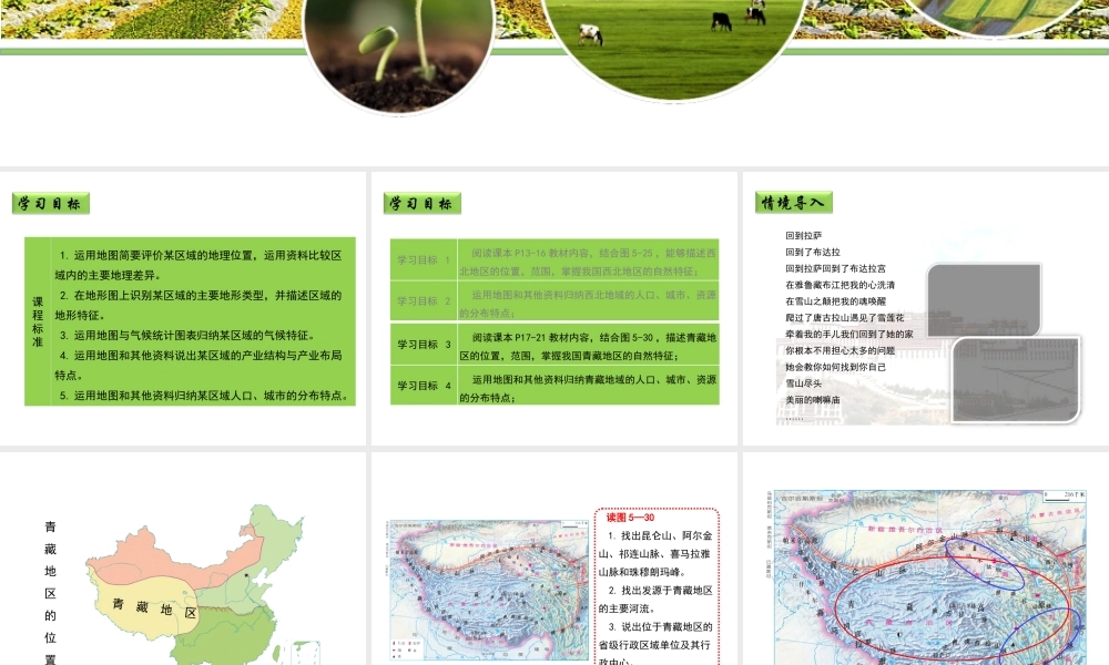 八年级地理下册 5.3 西北地区和青藏地区（第2课时）教学课件 （新版）湘教版-（新版）湘教版初中八年级全册地理课件