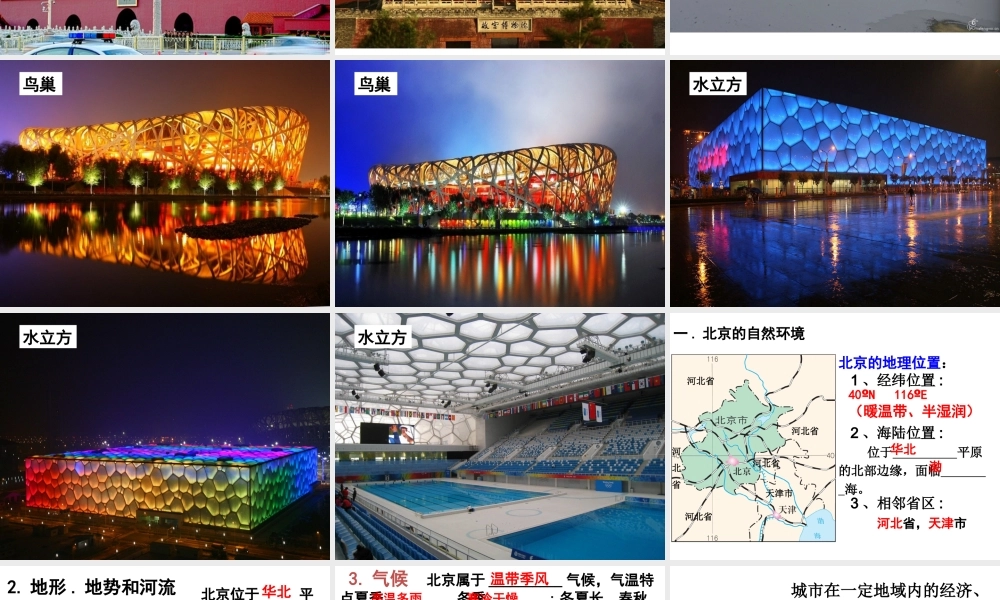 八年级地理下册 6.4祖国的首都——北京（第1课时）课件 （新版）新人教版-（新版）新人教版初中八年级下册地理课件