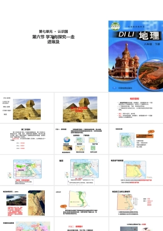 八年级地理下册 7.6学习与探究—走进埃及课件 中图版-中图版初中八年级下册地理课件