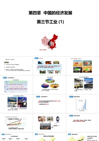 八年级地理上册 第四章 中国的经济发展 第三节工业第1课时教学课件 （新版）新人教版-（新版）新人教版初中八年级上册地理课件