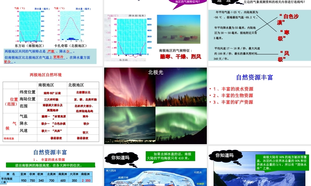 八年级地理下册 6.5《极地地区》课件1 中图版-中图版初中八年级下册地理课件