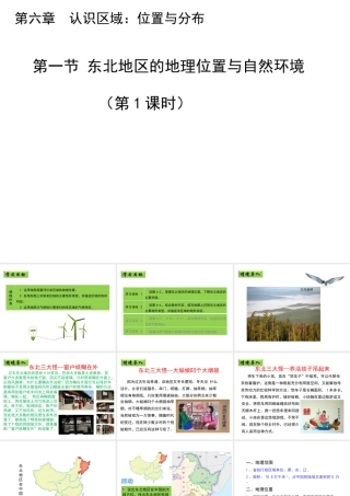 八年级地理下册 6.1 东北地区的地理位置与自然环境（第1课时）教学课件 （新版）湘教版-（新版）湘教版初中八年级下册地理课件