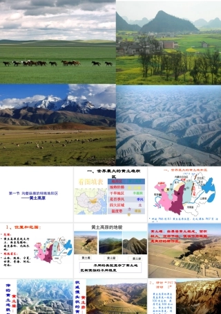 八年级地理下册 8.1 沟壑纵横的特殊地形区——黄土高原课件 （新版）新人教版-（新版）新人教版初中八年级下册地理课件
