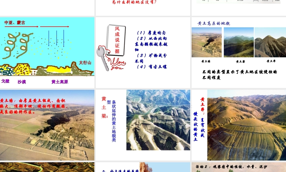 八年级地理下册 8.1 沟壑纵横的特殊地形区-黄土高原课件 新人教版-新人教版初中八年级下册地理课件