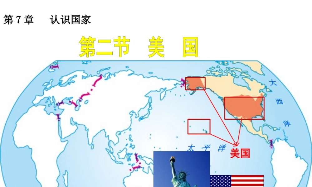 八年级地理下册 第七章 第二节 美国精品课件 中图版-中图版初中八年级下册地理课件