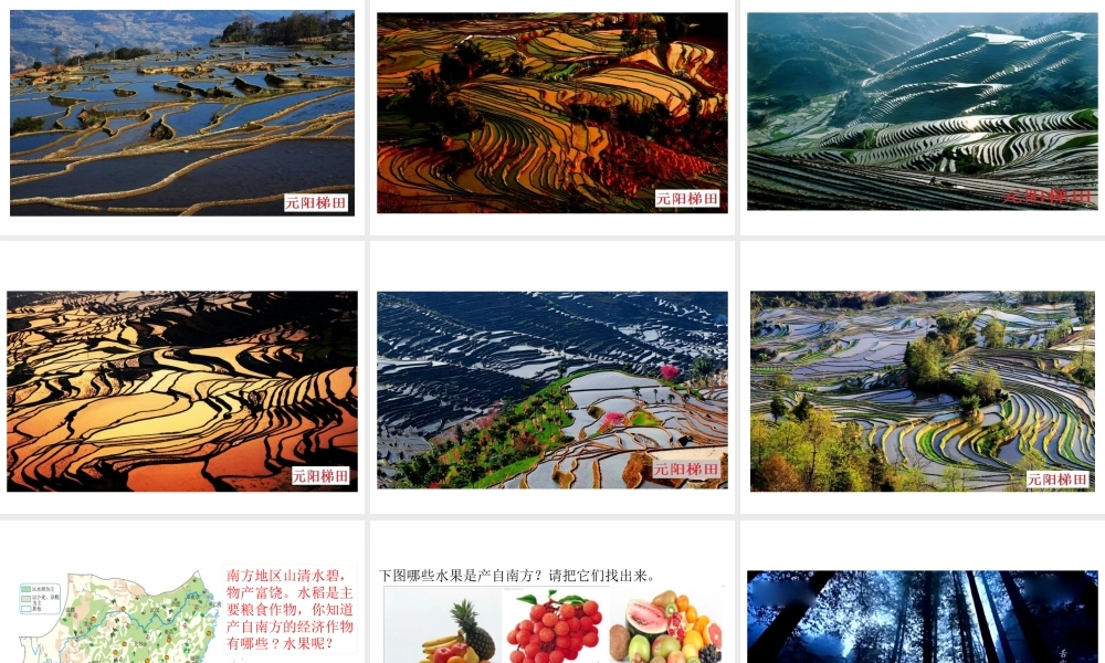 八年级地理下册 7.1 南方地区的自然特征与农业课件 （新版）新人教版-（新版）新人教版初中八年级下册地理课件